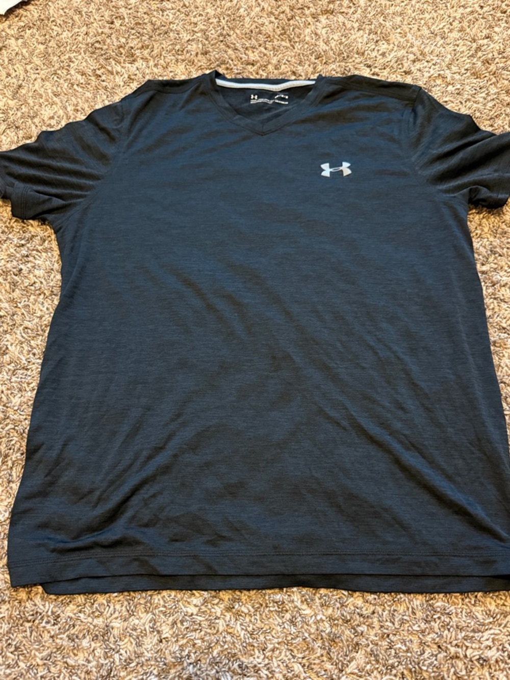 Under Armour Black V-Neck Athletic Performance Tee